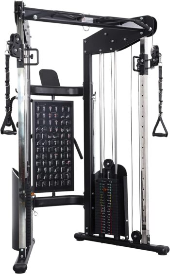 ALTAS Strength 3073 Function Home Gym Machine Pulley System Trainer Exercise Light Commercial Fitness Equipment 2000 Lbs Cable Included Accessories