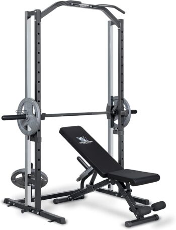 ANYTHING SPORTS Compact Smith Machine with Adjustable Bench