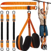 Pull Up Assistance Bands, Heavy Duty Resistance Band for Pull Up Assist, Adjustable Weight/Size with Fabric Feet/Knee Rest, Bands for Pull Up Assist for Strength Training, Patented Pull Up Assist Band