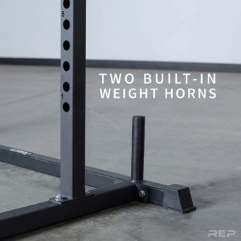 REP FITNESS Short Power Rack – PR-1050 – 72 inches with Optional Dip Attachment, Flat Bench, Adjustable Bench