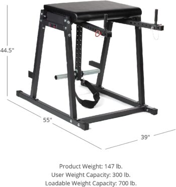 Titan Fitness Economy H-PND, Hyperextensions Lower Body Machine, Rated 700 LB, Specialty Home Gym Machine