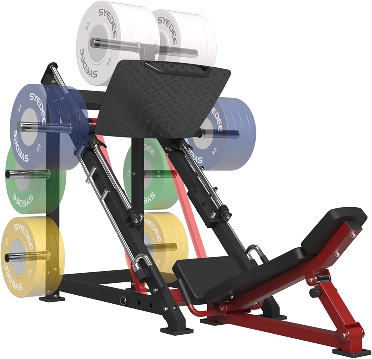 syedee Leg Press Machine with Calf Block, Adjustable Leg