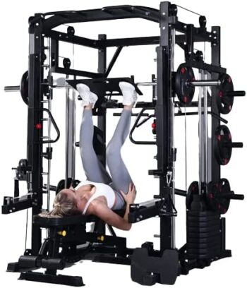 Adjustable Gym Exercise Equipment Multifunctional Power Rack Functional Trainer Smith Machine