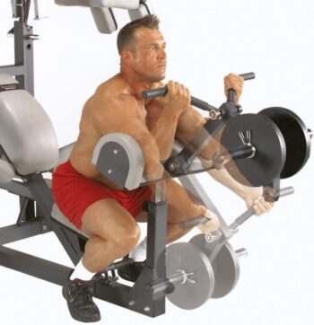 Body-Solid SBL460P4 Free-Weight Leverage Gym with Squat Attachment and Olympic Leverage Flat Incline Decline Bench