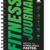 Clever Fox Fitness Journal Workout Log Book - Daily Fitness Planner Workout Journal for Women and Men. Spiral-Bound, Laminated Cover, Thick Pages, A5 (Neon Green)