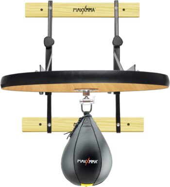 MaxxMMA Heavy Duty Adjustable Speed Bag Platform Kit 24" + Speed Ball (10" x 7")