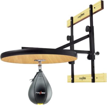 MaxxMMA Heavy Duty Adjustable Speed Bag Platform Kit 24" + Speed Ball (10" x 7")