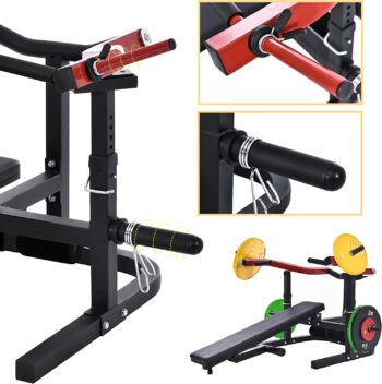 Merax Fitness Chest Press Bench, Adjustable Flat Incline Bench Press with Independent Converging Arms, Total 2000 LB Max. Load Chest Press Machine