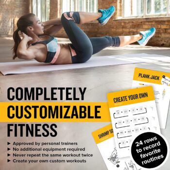 NewMe Fitness Workout Cards - Instructional Fitness Deck for Women & Men, Beginner Fitness Guide to Training Exercises at Home or Gym