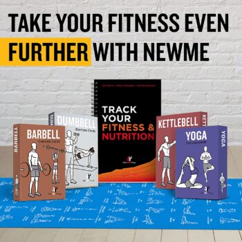 NewMe Fitness Workout Cards - Instructional Fitness Deck for Women & Men, Beginner Fitness Guide to Training Exercises at Home or Gym