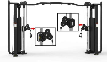 Ryan Sherwood Deluxe Functional Trainer / Cable Crossover (Commercial Grade) (Gym Cable Machine) 220 LB Weight Stacks Each Side