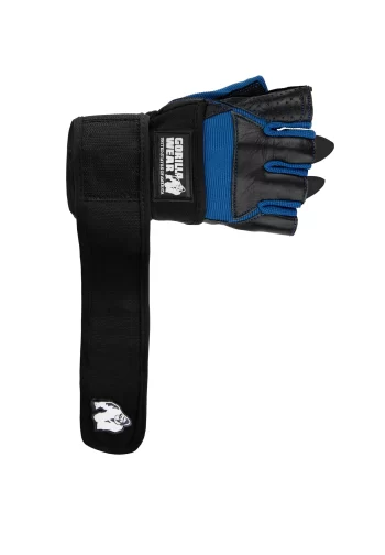 Dallas Wrist Wraps Gloves - Black/Blue