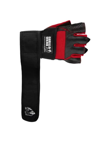 Dallas Wrist Wraps Gloves - Black/Red