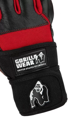 Dallas Wrist Wraps Gloves - Black/Red