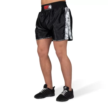 Henderson Muay Thai / Kickboxing Shorts - Black/Gray