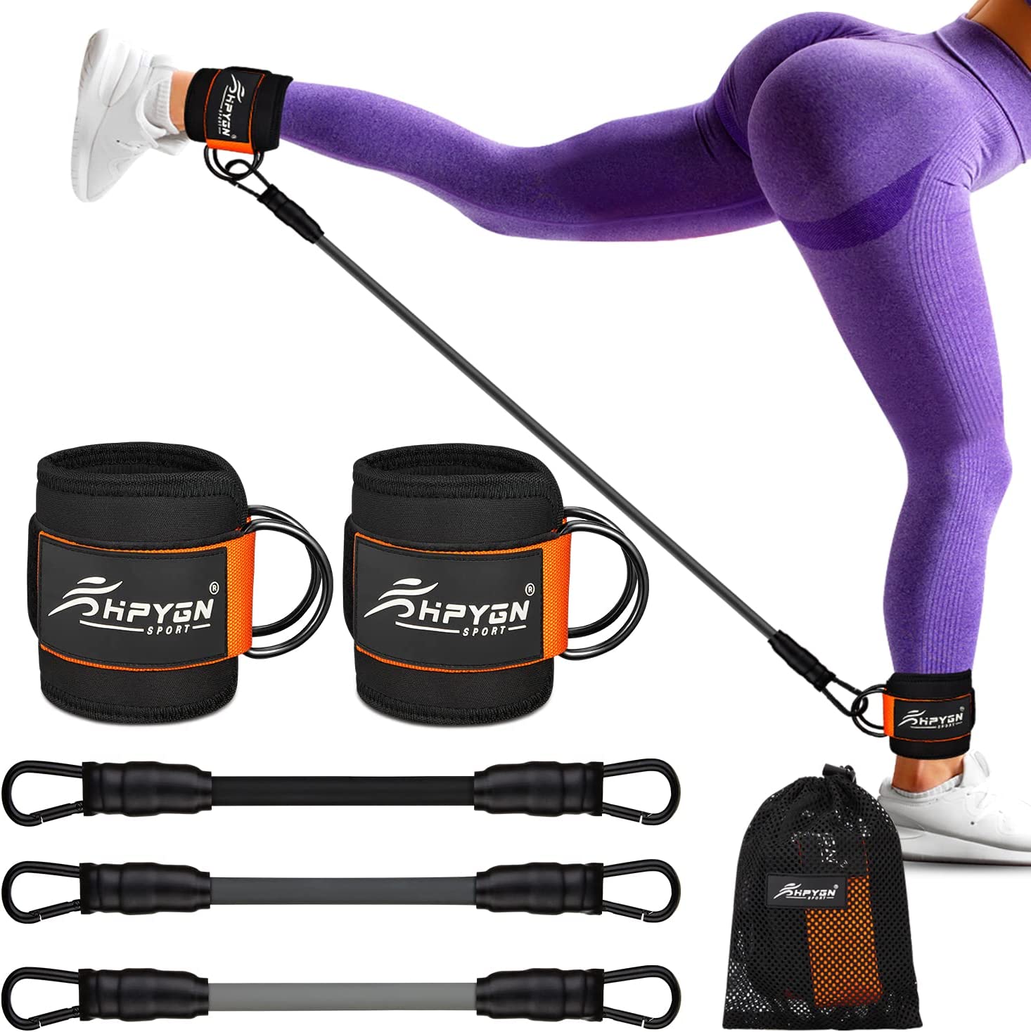 Ankle Resistance Bands With Cuffs Ankle Bands For Working Out 