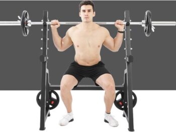 FBITE Squat Rack Weight Bench Bench Press Rack Barbell Rack Commercial Fitness Equipment Multi-Function Sports Equipment