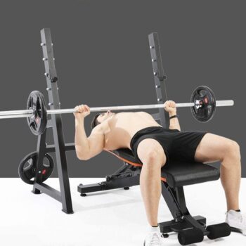 FBITE Squat Rack Weight Bench Bench Press Rack Barbell Rack Commercial Fitness Equipment Multi-Function Sports Equipment