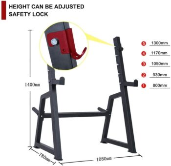 FBITE Squat Rack Weight Bench Bench Press Rack Barbell Rack Commercial Fitness Equipment Multi-Function Sports Equipment