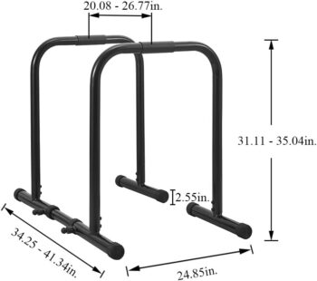 RELIFE REBUILD YOUR LIFE Dip Station Functional Heavy Duty Dip Stands Fitness Workout Dip bar Station Stabilizer Parallette Push Up Stand