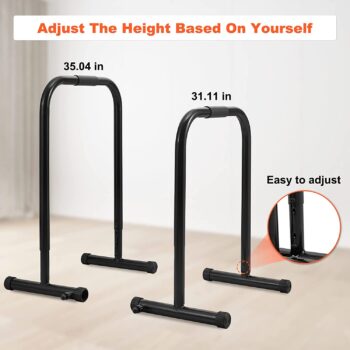 RELIFE REBUILD YOUR LIFE Dip Station Functional Heavy Duty Dip Stands Fitness Workout Dip bar Station Stabilizer Parallette Push Up Stand