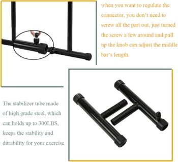 RELIFE REBUILD YOUR LIFE Dip Station Functional Heavy Duty Dip Stands Fitness Workout Dip bar Station Stabilizer Parallette Push Up Stand