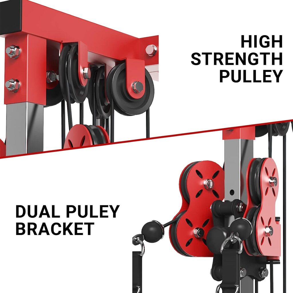 ER KANG Cable Station Wall Mount, 18 Height Pulley Tower...