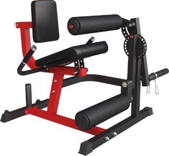 GMWD Leg Extension and Curl Machine, Lower Body Special Leg Machine, Adjustable Leg Exercise Bench with Plate Loaded, Leg Rotary Extension for Thigh, Home Gym Weight Machine