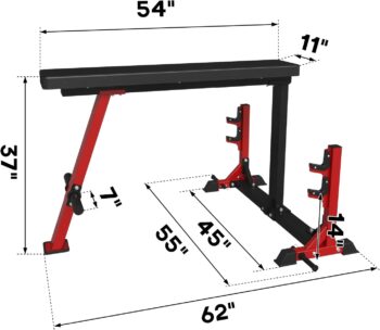 GMWD Seal Row Bench, Back Extension Bench, Upper Body Developer Machine, Back Exercise Bench Pull, 1500LB Weight Capacity Heavy Duty Home Gym Workout Weight Machine