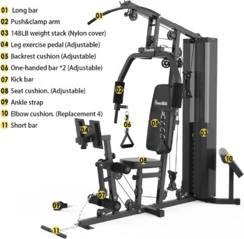 Home Gym Multifunctional Full Body Home Gym Equipment for Home Workout Equipment Exercise Equipment Fitness Equipment