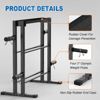 JX FITNESS Dumbbell Rack, 3 Tier Weights Storage Rack for Dumbbells, Weight Plates, and Kettlebells (1100 Pounds Weight Capacity, 2022 Version)