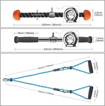 Kipika Wall Mounted Multifunction Cable Pulley System Gym, Cable Machine LAT Pulldown Attachments, Heavy Duty Pull Up Bar, DIY Home Gym Pulley Cable Machine Attachment System, Punching Bag Hanger