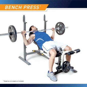 Marcy Folding Standard Weight Bench – Easy Storage MWB-20100, Incline