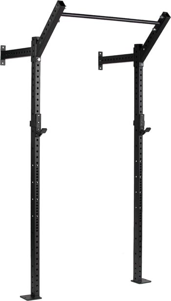 Titan Fitness T-3 Series Space Saving Rack 82 in. Tall 24 in. Deep Wall Mount