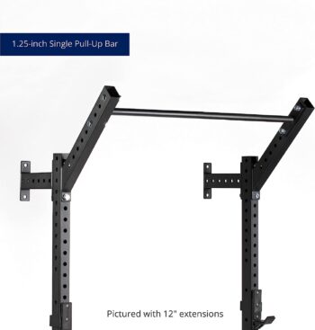 Titan Fitness T-3 Series Space Saving Rack 82 in. Tall 24 in. Deep Wall Mount