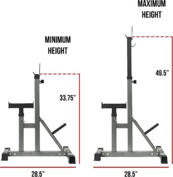 Valor Fitness BD-2 Independent Bench Press Stands with Adjustable Uprights and Safety Catches