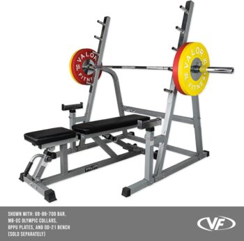 Valor Fitness Bench Press and Squat Rack Combo Half Power Cage w/ Adjustable Spotter Arms