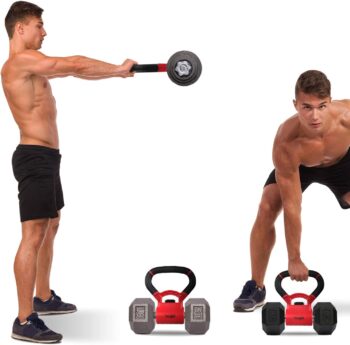 Yes4All Kettle Grip Handle to Convert Dumbbells into Kettlebells and Set for Workouts