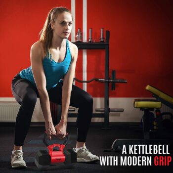 Yes4All Kettle Grip Handle to Convert Dumbbells into Kettlebells and Set for Workouts