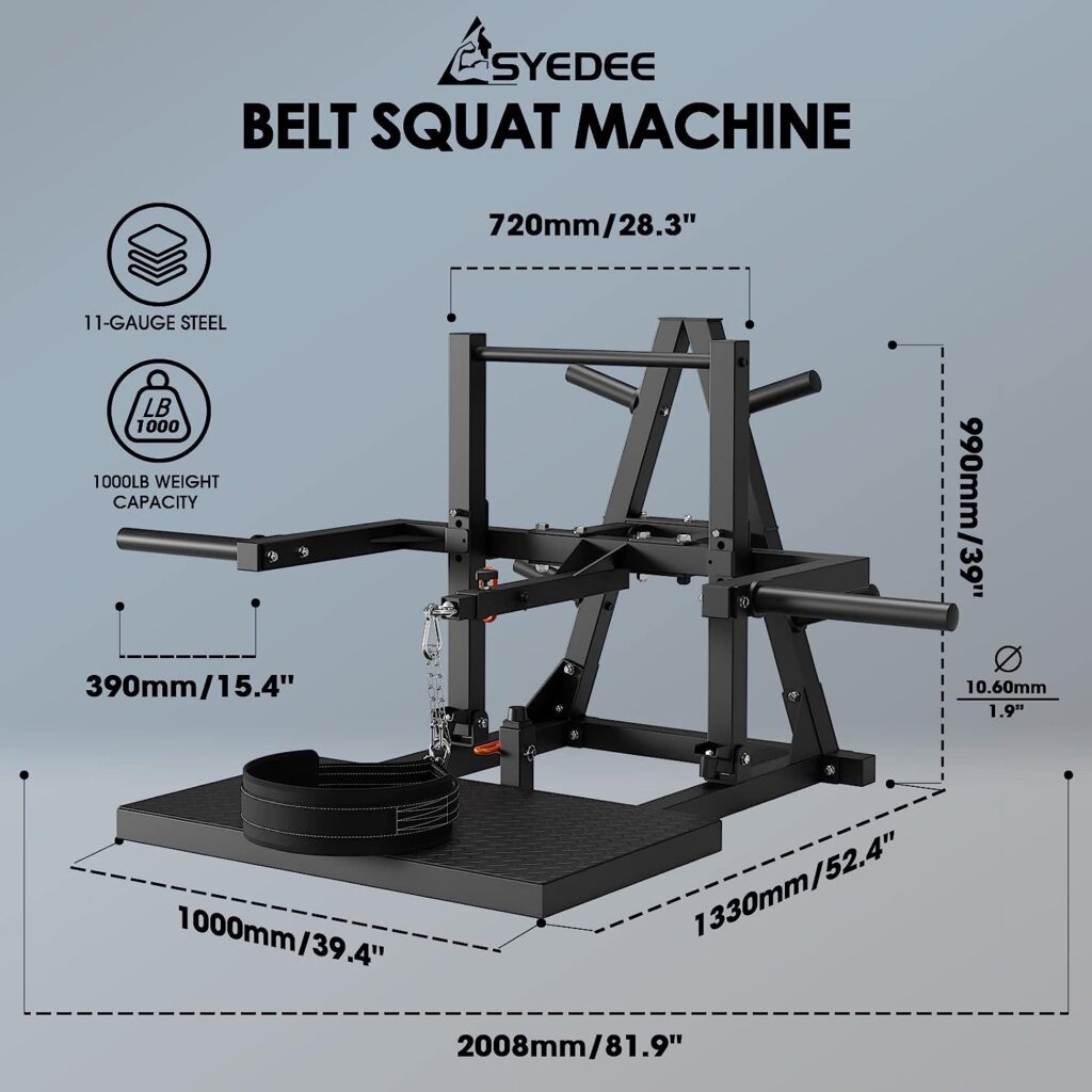 syedee Belt Squat Machine, Weight Machine for Strength...