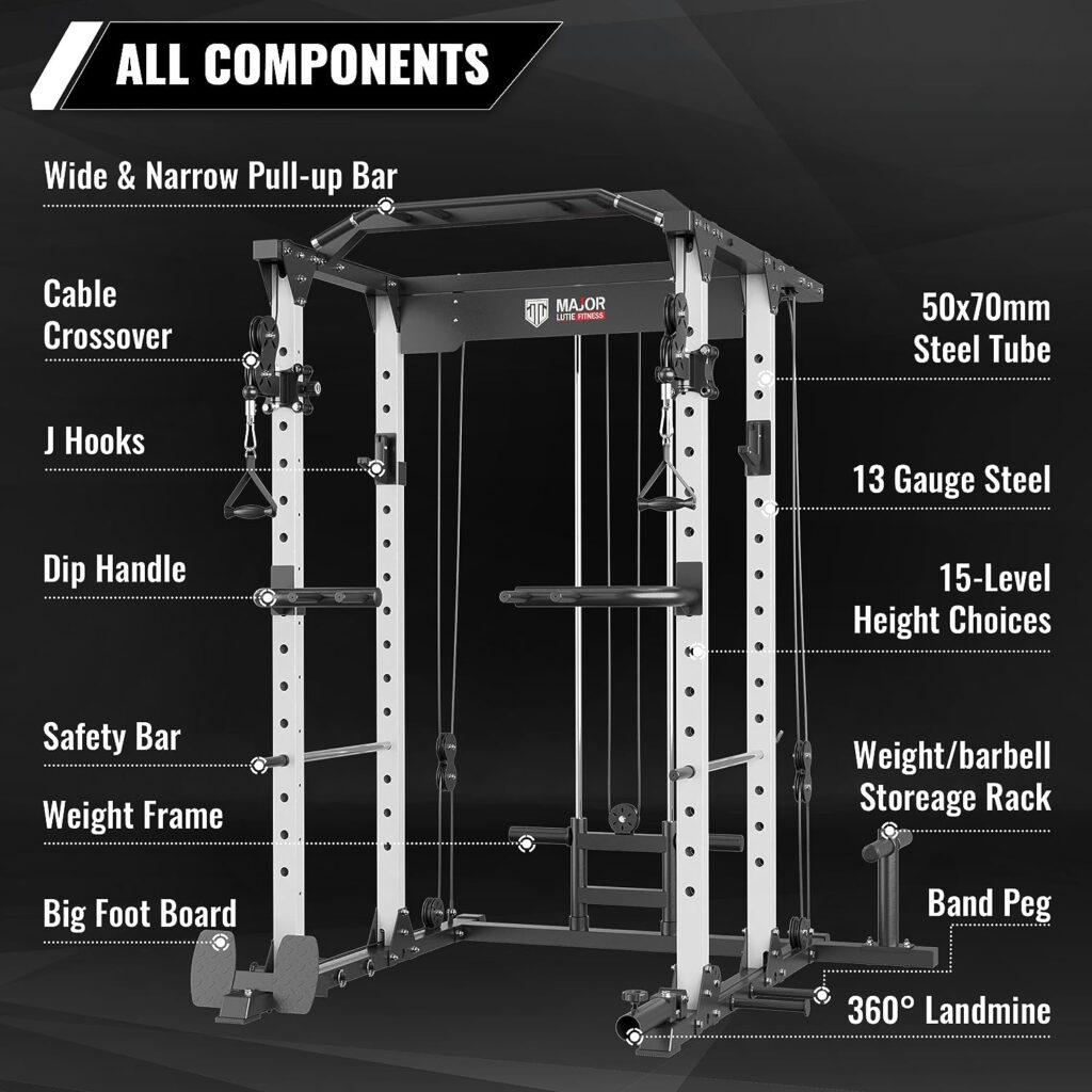 MAJOR LUTIE Power Cage, PLM03 1400 lbs Multi-Function ...