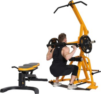 Powertec Fitness Workbench Leversystem - Fully Adjustable Bench Design with 500 lbs Max Load Capacity