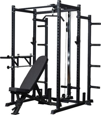 REP FITNESS Power Rack – PR-1000 – Dual Pullup Bars, Numbered Uprights, 1000 lb Rated, and Optional Upgrades