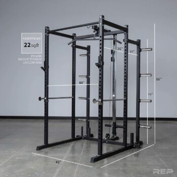 REP FITNESS Power Rack – PR-1000 – Dual Pullup Bars, Numbered Uprights, 1000 lb Rated, and Optional Upgrades