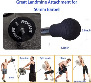 KINGLOTUS Landmine Attachment for Barbell-barbell bomb Fits 2'' Olympic Bars