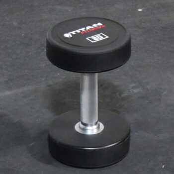 Titan Fitness 25 lb. Pair Round Urethane Dumbbells