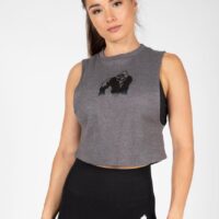 Addison Drop Armhole Tank Top - Gray