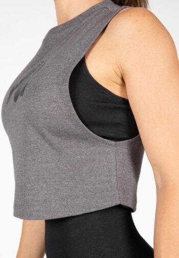 Addison Drop Armhole Tank Top - Gray