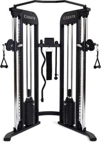 Centr 2 Home Gym Functional Trainer - Compact at Home Gym Cable Machine with Accessories and 2 x 165 lb Weight Stacks - Space Saving Design - Includes 3 Month Membership for Centr by Chris Hemsworth