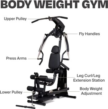 Centr Body Weight Home Gym - Multi-Functional Cable Machine for Upper and Lower Body Strength Training - Leg Extension and Leg Curl Station - Includes 3 Month Membership for Centr by Chris Hemsworth